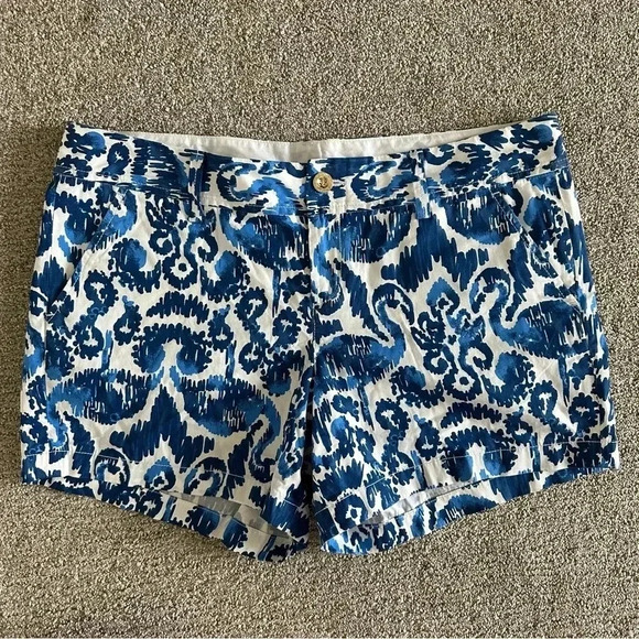 Lilly Pulitzer Pants - Lilly Pulitzer Callahan Shorts Resort Navy Beach Bathers Size 14